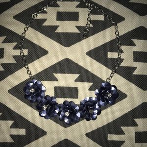 Blue Flower Necklace